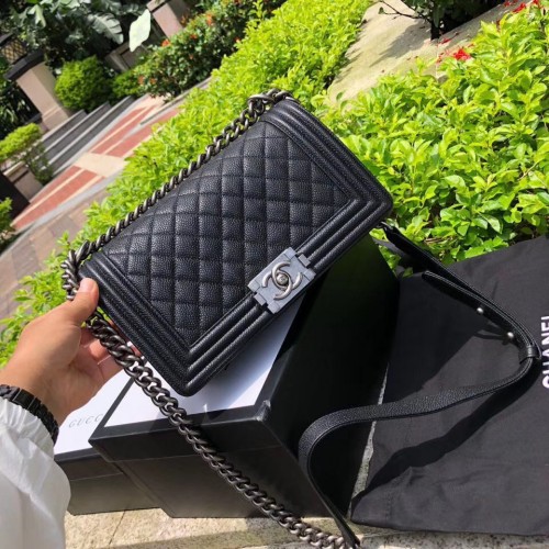 Chanel Boy bag Genuine Caviar leather 25cm CNBBCAVIAR25CM5646